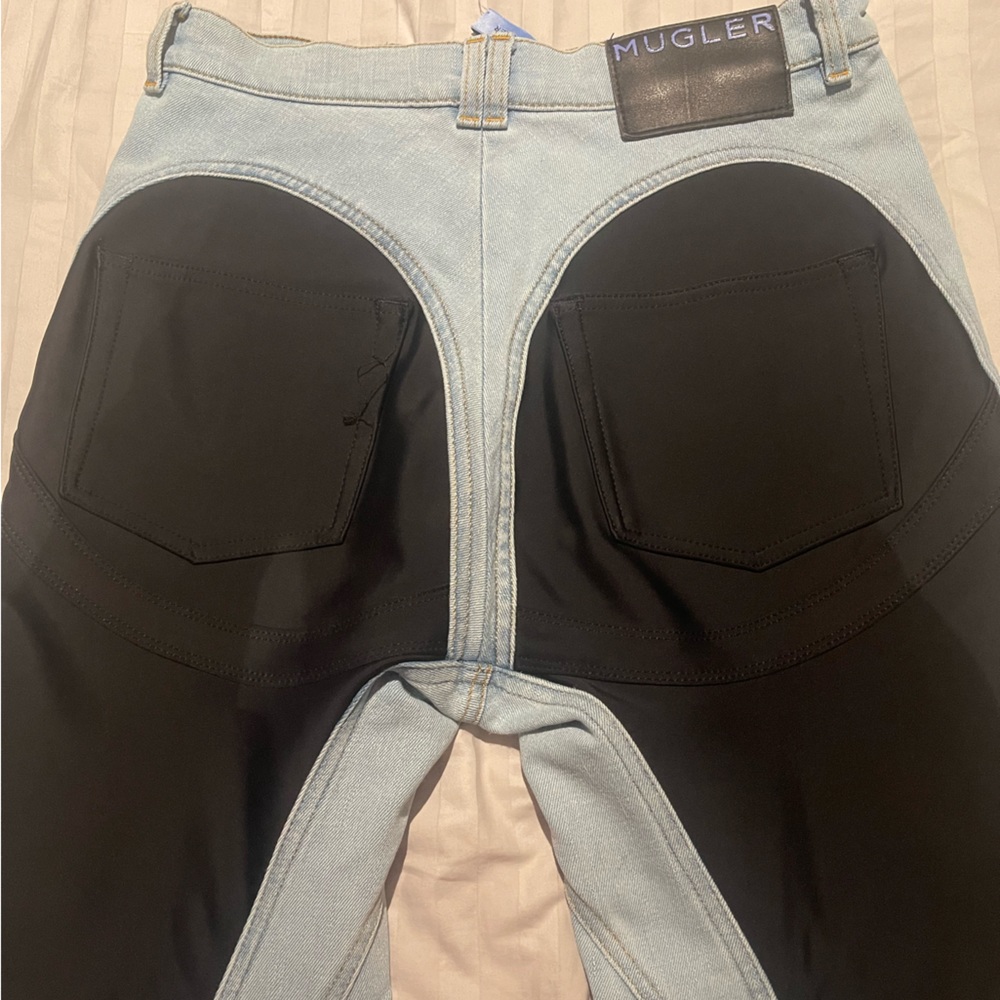 Mugler spiral jeans